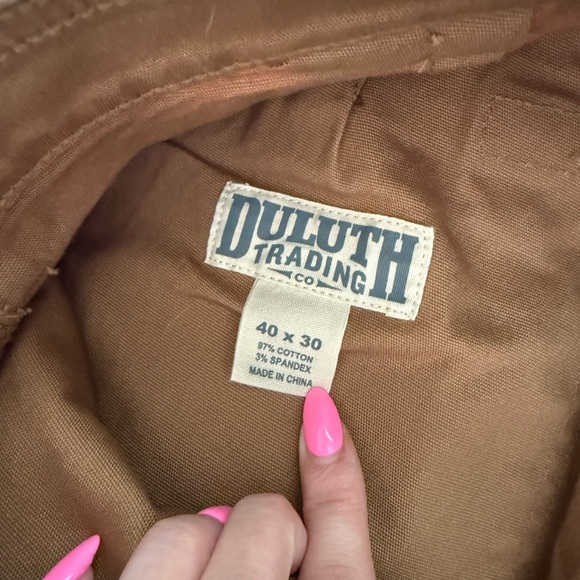 Men’s DuluthFlex Fire Hose Relaxed Fit Cargo Pants in color brown size 40x30 - Picture 4 of 6